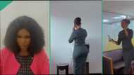 Video of pretty female banker's hustle by night and her side job sends people into a frenzy