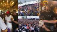 Obi Cubana mum's burial: E-money, other top celebs storm party, white guys rain money on dance floor
