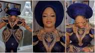 Olori Naomi slays in royal outfit, shows off dance steps as she vibes to gospel songs on her 29th birthday