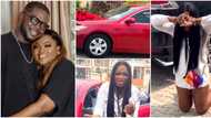 Valentine: Funke Akindele's sister bursts into tears of joy as actress and hubby surprise her with new car