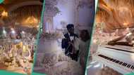 “This wedding cost over N200m”: Videos of Veekee James’ wedding decor and cake spark reactions