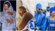 "I suffered before getting pregnant": Emotional video of Cute Abiola’s wife praying for safe delivery trends