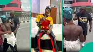 DJ Chicken bashes Mr Hyenana’s car, they fight dirty on Lagos road: “No kill our Chicken abeg”