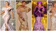 Asoebi fashion: Mercy Aigbe, Eniola Badmus, 8 others turn up in style for Fathia Balogun's party