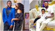 "Why is he like this?" Funny reactions as Toyin Abraham's son ignores her, runs after dad as he heads out