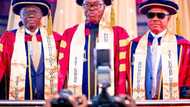 Wike, Sanwo-Olu, Makinde bag honourary degrees from prestigious Nigerian University, photos emerge