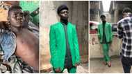 Man sleeping under bridge in Lagos turns model after being spotted by photographer