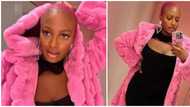 DJ Cuppy rocks pink and black combo as she steps out, shares photos