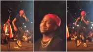 Throwback video emerges of Davido looking close to tears as DJ stops his music during stage performance