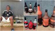 Check out how this man transformed ordinary dirty bottles into beautiful items (photos)