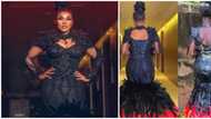Iyabo Ojo left amused after comedian recreates her AMVCA dress: "I need to sue this guy"