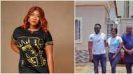 Actress Mercy Johnson introduces her husband to colleagues as he visits film set