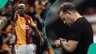 Galatasaray coach reacts after Osimhen's 2 goals during draw vs Corum FK