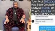 Nigerians react as man shares photoshopped screenshot of N200k credit alert from Don Jazzy