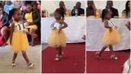 "Supermodel": Little girl in short gown catwalks before large crowd, video of her footsteps goes viral