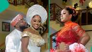 Chivido: Chioma emerges in 3rd traditional attire, spurs reactions online, "It's not giving abeg"