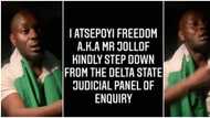 EndSARS: Mr Jollof breaks down in tears as he steps down from Delta state Judicial Panel of Enquiry