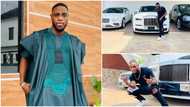 Singer Izzlax shows off luxury cars in his garage, says his groom price has gone up (photos)