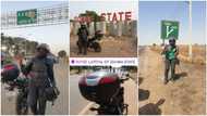 Nigerian lady rides 'okada' across 22 states in 7 days, shares her photos online, stirs massive reactions