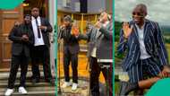 Cubana Chiefpriest happily records new song with Tobi Adegboyega's choir as pastor beats cancer