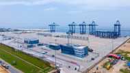 "First of its kind in Nigeria": Photos as Buhari commissions Lekki deep seaport