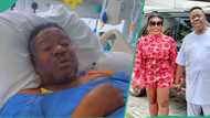 Video of Mr Ibu praising Jasmine on hospital bed, calling her his baby emerges: “She tried for him”