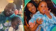 "Chioma dey try o": Reactions as video of Davido spending time with his son Dawson in London trends