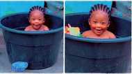 "You are pretty": Beautiful baby girl with neat natural hair and cornrows melts hearts, video goes viral