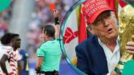 President Donald Trump reacts as FIFA suspends USA striker Folarin Balogun’s red card ban