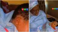 Is this a movie? Reactions as Mama Rainbow shares video of baby born with 'Allah' on both ears in her church