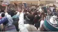 Drama as PDP guber candidate in Northern state allegedly gets stoned while voting in same polling unit as APC chairman (video)