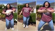 She is gorgeous: Plus-size Oyinbo lady carries herself like feather, shows stunning dance steps in sweet video