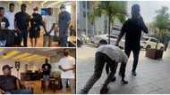 Sweet video shows moment Obi Cubana met viral Lagos hawker Jeremiah, the young man was star-struck