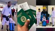 "Finally travelled out": Nigerian man gets 3 international passports, UK visas for his wife and daughter
