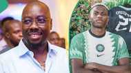 AFCON 2023: Obi Cubana in Cote d'Ivoire, drums support for Super Eagles vs Angola in video