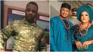 Nkechi Blessing's ex posts Armed Forces photos hours after she claimed he bought uniform, only visited base