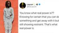 Real power is showing restraint when one can do something and get away with it, BBNaija star Laycon says