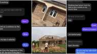 Photos emerge as 25-year-old Lagos waitress builds a house for her parents, reveals how she got the money