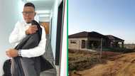 Proud man shares 2-year progress pictures of home on Twitter, netizens praise him