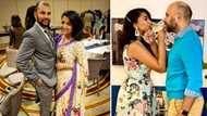 Happy couple who live in separate apartments talk about their lives, woman says they married early