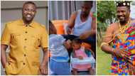 Adorable video of John Dumelo's 'secret' daughter pops up for the 1st time, actor braids her hair