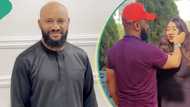 "See as Judy thick and full": Reactions as Yul Edochie turns stylist for 2nd wife's birthday shoot