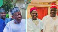 From NNPP to APC? Akande, Kwanwaso's photo stirs defection rumours, Ganduje's future uncertain