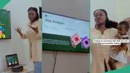 Lady who wants husband's financial support presents request like business pitch to investors