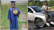 "He's determined": Student who wakes by 4am daily to catch school bus gets new car on graduation, photos trend