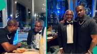 Peter Okoye’s private dinner with Aliko Dangote draws attention, Nigerians react: "Lack of humility"