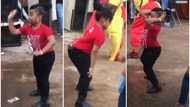 She killed it: Confident girl in red shirt dances accurately, shakes waist to Berna by Flavour in sweet video