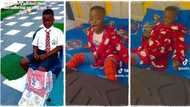 "Children of these days": Mother who gave her son empty cement sack finally buys him new school bag