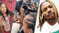 Lady over the moon after seeing herself on singer Asake's live stream, video shows how it happened