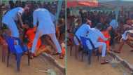 Bride collapses on the floor while trying to give drink to husband on wedding day, video trends